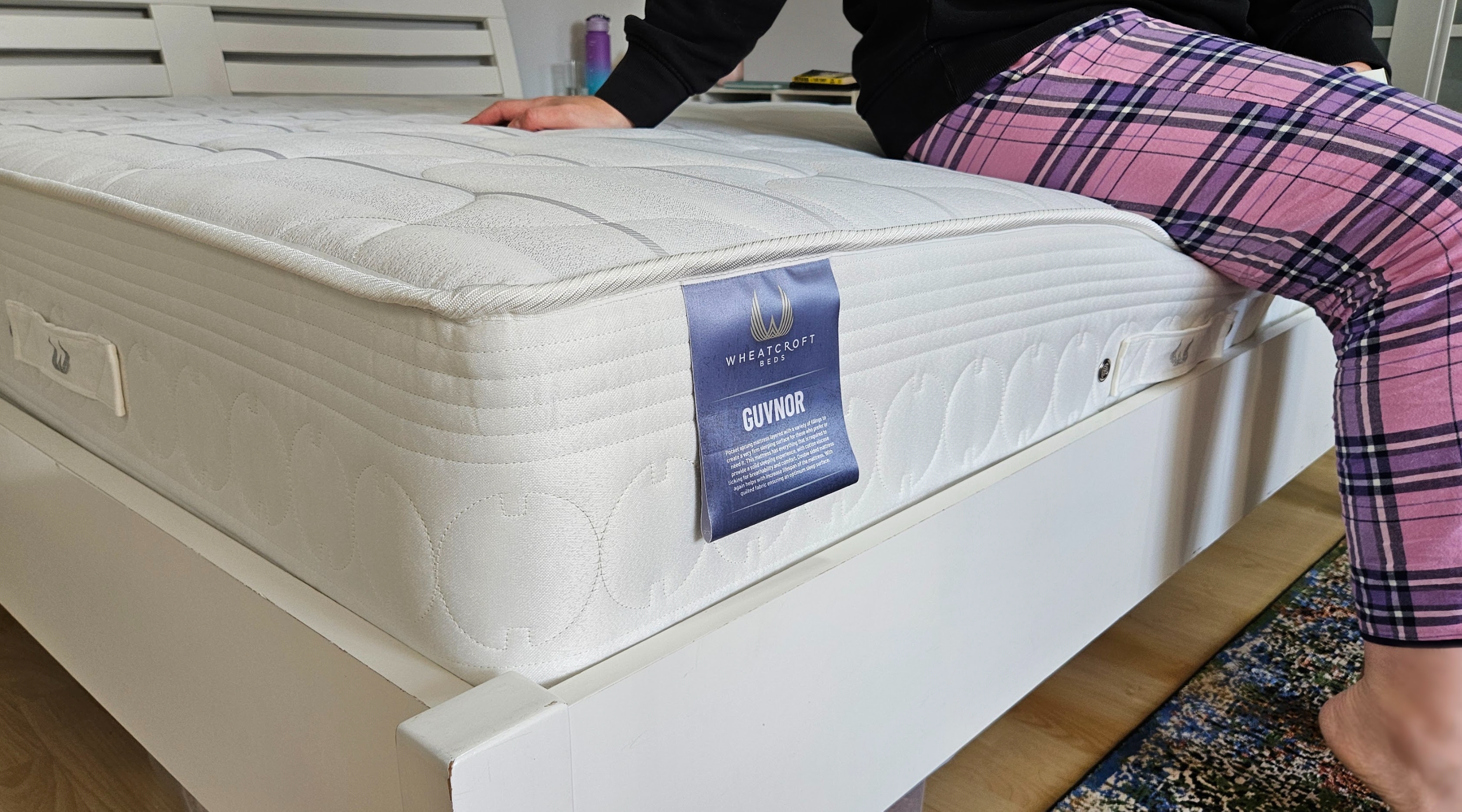 New mattress sturdy sides when weight is applied